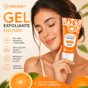 ORANGE – Gel Exfoliante Enzimático Facial | Piel Suave, Luminosa y Renovada