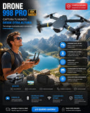 DRONE 998 Pro 4K ULTRA HD – CAPTURA  DESDE LAS ALTURAS