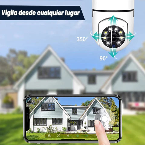 CAMARA FOCO  WiFi 360° CON VISION NOCTURNA